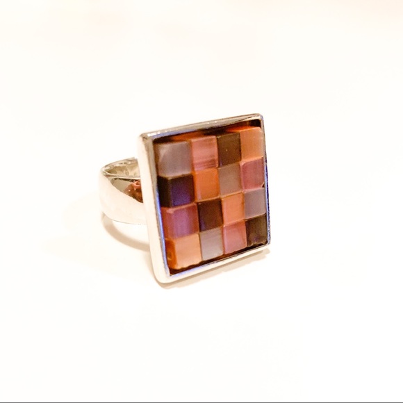 Artisan Mosaic Ring - Picture 1 of 9